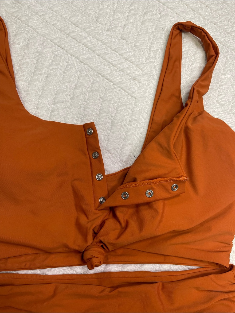 Zaful Orange High-Waist Bikini Set Size XL - Picture 4 of 11